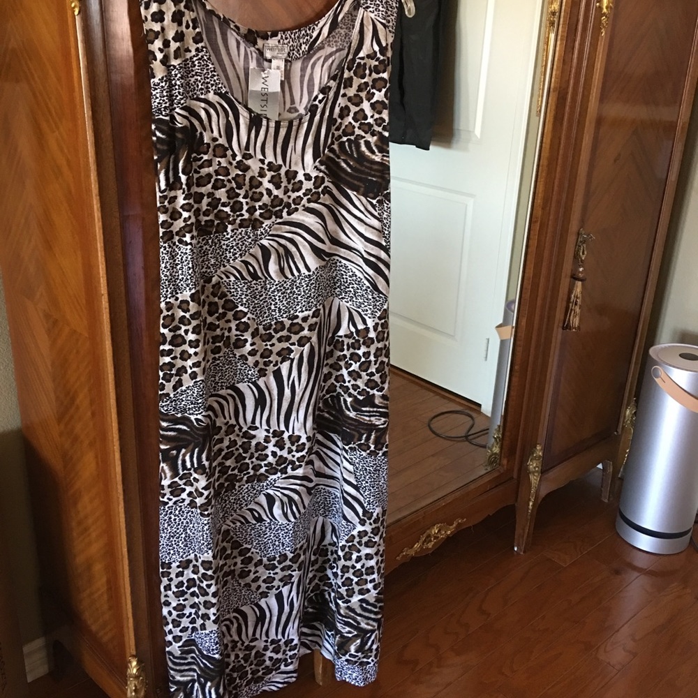 Animal print dress